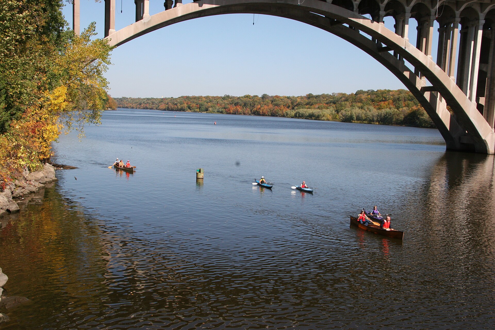 Ford Parkway Bridge over the Mississippi River between Minneapolis and Saint Paul.
